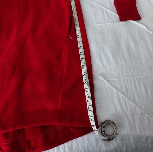 NWT Athleta Cozy Karma mock neck dress in fireengine red!  XS - Picture 7 of 13